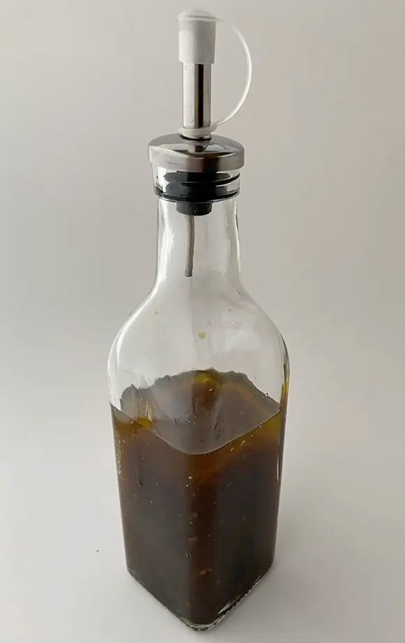 Vinegar in bottle