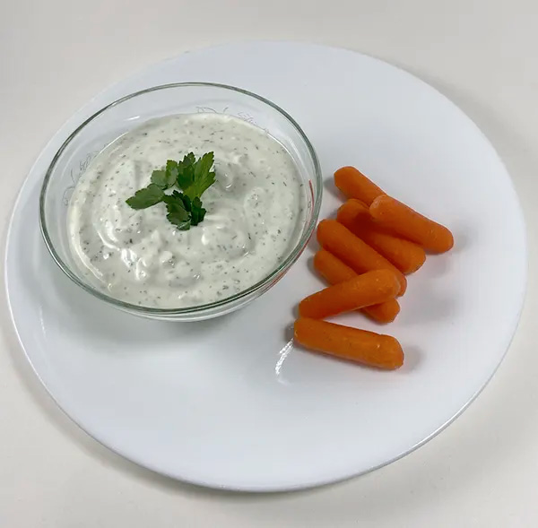 Healthy Yogurt Dip for Kidney Patients with Carrots